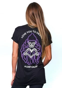 A Lost Cause Neon Death Boyfriend Tee