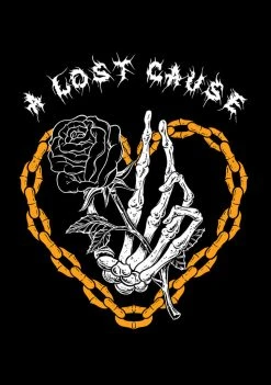 A Lost Cause Womens Chained Crop Hoodie