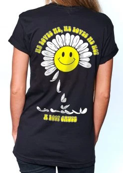 A Lost Cause Womens Daisy Boyfriend Tee