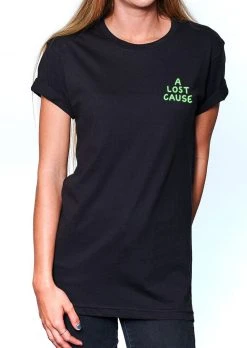 A Lost Cause Womens Neon Death V2 Boyfriend Tee