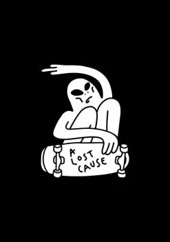 A Lost Cause Womens Rippin Crop Hoodie