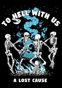 A Lost Cause Womens To Hell Boyfriend Tee