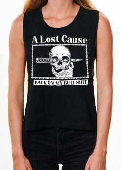 A Lost Cause Womens Back On V2 Crop Tank
