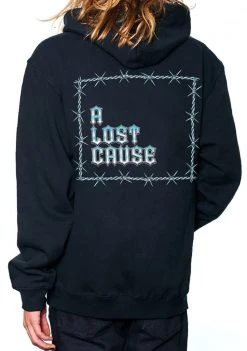 A Lost Cause Mens Barbed Hoodie