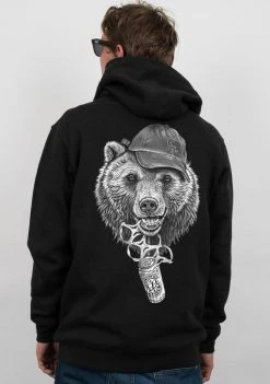 A Lost Cause Bear O' Clock Zip Hood Mens