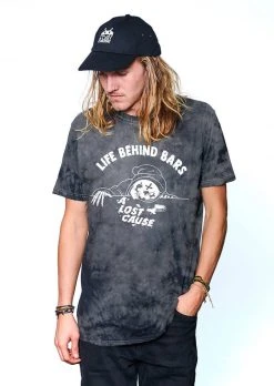 A Lost Cause Behind Bars Tie Dye Tee Mens