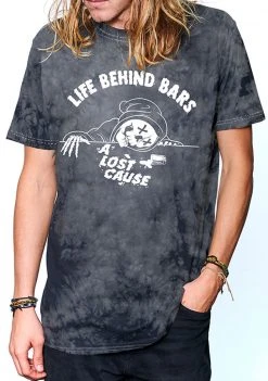 A Lost Cause Behind Bars Tie Dye Tee Mens