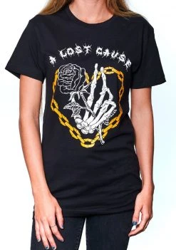 A Lost Cause Sales Store 9 A Lost Cause Womens Chained Boyfriend Tee