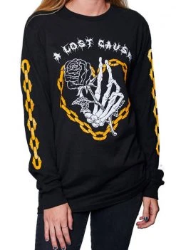 A Lost Cause Womens Chained Women's Long Sleeve Tee