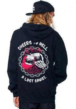 A Lost Cause Cheers To Hell Hoodie Mens