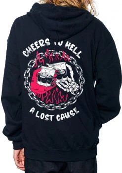 A Lost Cause Cheers To Hell Hoodie Mens
