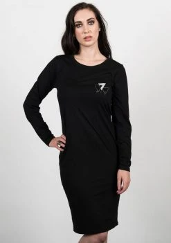 A Lost Cause Cluster Long Sleeve Dress Womens