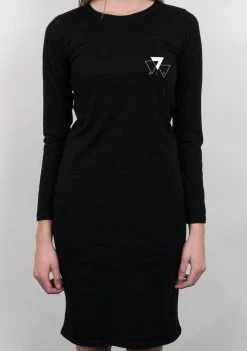 A Lost Cause Cluster Long Sleeve Dress Womens