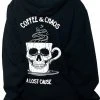 A Lost Cause Coffee & Chaos Boyfriend Hoodie Womens