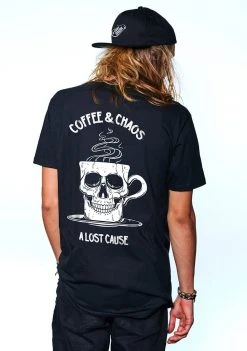 A Lost Cause Mens Coffee & Chaos Tee
