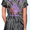 A Lost Cause Womens Death's Embrace Tie Dye Boyfriend Tee