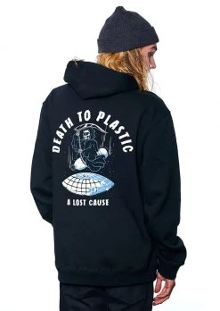 A Lost Cause Death To Plastic Zip Hood Mens