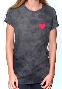 A Lost Cause Forever Broken Tie Dye Boyfriend Tee