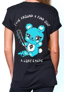 A Lost Cause F#%K Around Boyfriend Tee Womens