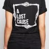 A Lost Cause Womens Greetings Boyfriend Tee