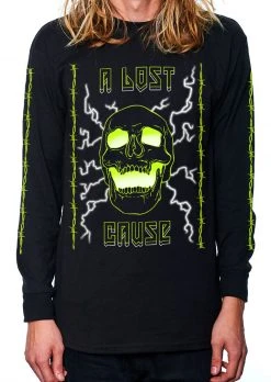 A Lost Cause Mens High Voltage Long Sleeve Tee