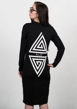 A Lost Cause Hypnotize Long Sleeve Dress