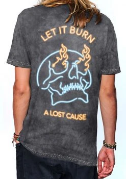 A Lost Cause Let It Burn Tie Dye Tee Mens