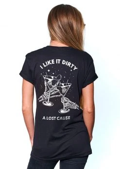 A Lost Cause Martini Boyfriend Tee