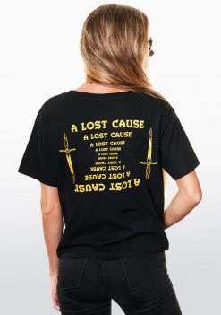 A Lost Cause Mirrored Semi-Crop Tee Womens