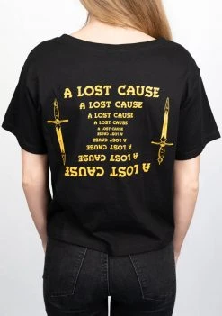 A Lost Cause Mirrored Semi-Crop Tee Womens
