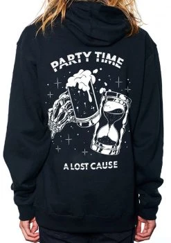 A Lost Cause Mens Party Time Hoodie