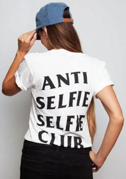 A Lost Cause Selfie Club Boyfriend Tee Womens