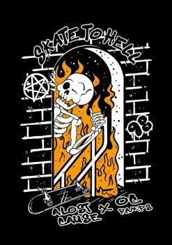 A Lost Cause Mens Skate To Hell Tee