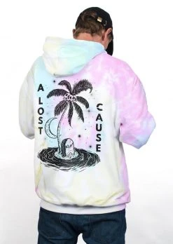 A Lost Cause Mens Strandead Tie Dye Hoodie