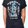 A Lost Cause Womens To Hell Boyfriend Tee