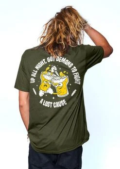 A Lost Cause Up All Night Tee Mens