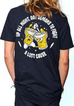 A Lost Cause Mens Up All Night Tee
