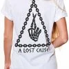 A Lost Cause Womens Wishful Boyfriend Tee